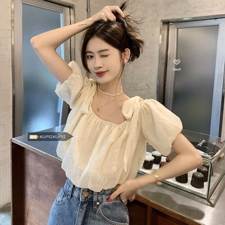 Áo Sơ Mi Ren Một Vai Ngọt Ngào Mùa Hè Phong Cách Mới Phong Cách Hàn Quốc Pure Desire Design Niche Tay Ngắn Sang Trọng Top