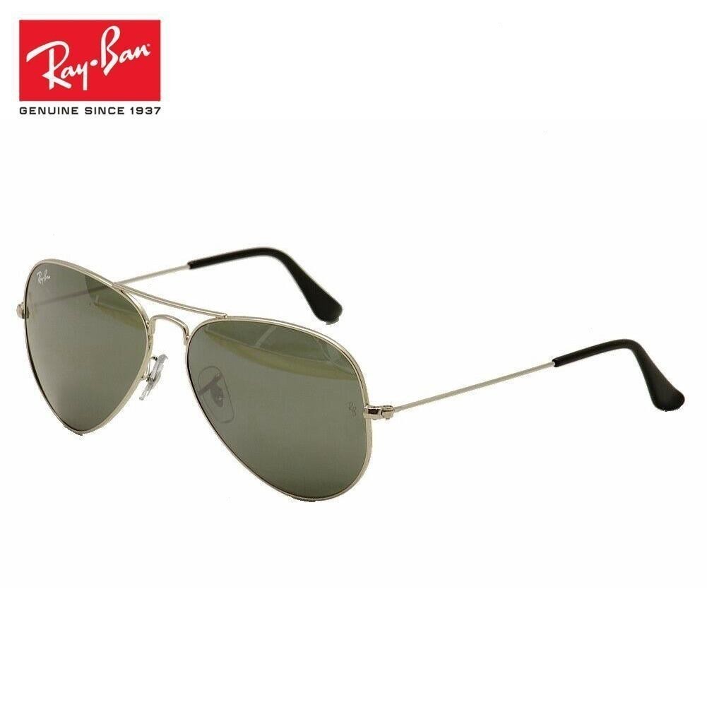 (Bản gốc) Kính râm bạc RayBan RB3025 3025 W3277 Phi công 58 Mm