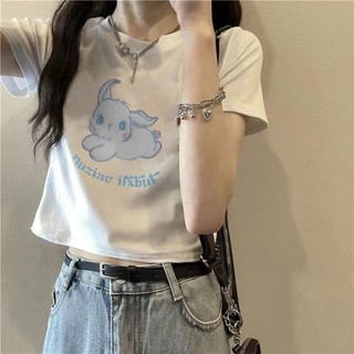100% Cotton Phong Cách Mới Ngắn Tay Áo Thun Mùa Hè Thời trang Phong Cách Hot Girl Slim-Fit Slimer Nhìn Mùa Hè Nguyên Chất Cotton In Vai