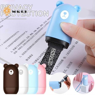 Mkeb Privacy Seal Di động Tự nhấn Bảo vệ danh tính Express Unpacking School Office Privacy Applicator Con dấu bí mật