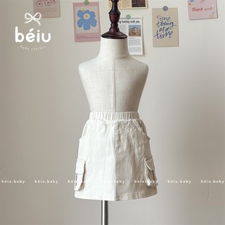 Chân váy trắng túi hộp cho bé