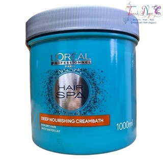 Hấp dầu suôn mượt deep nourishing hair spa l'oreal 1000ml - tn