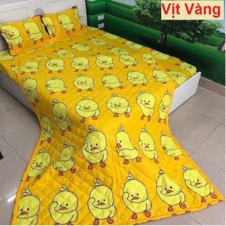  Bộ Chăn Ga Vỏ Gối 5 MÓn VỊT VÀNG   1 Drap + 2 Vỏ Gối Nằm + 1 Chăn Hè + 1 Vỏ Gối Ôm   SIÊU CUTE ND BEDROOM 
