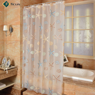Sẵn sàng! Phòng tắm Phong cách sao biển Tắm lót rèm chống thấm nước chống nấm mốc PEVA mờ cho phòng