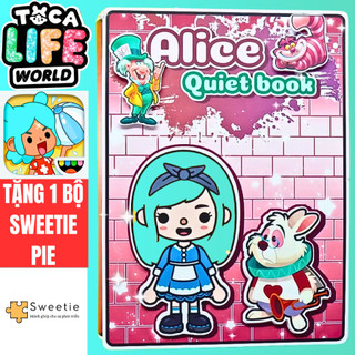 Học Liệu Toca Alice Quite Book , Đồ chơi bóc dán , đồ chơi thông minh