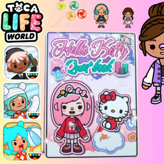 H19 Ngôi nhà Búp Bê ĐỒ CHƠI NGÔI NHÀ BÚP BÊ GIẤY Hello Kity - TOCA LIFE WORLD