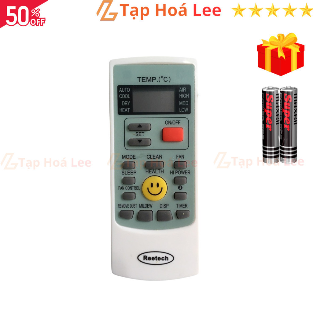 Điều khiển điều hòa Điều khiển điều hòa Reetech Mã 01 YKR-H008 Mã 01 YKR-H008 - Tạp Hóa Lee