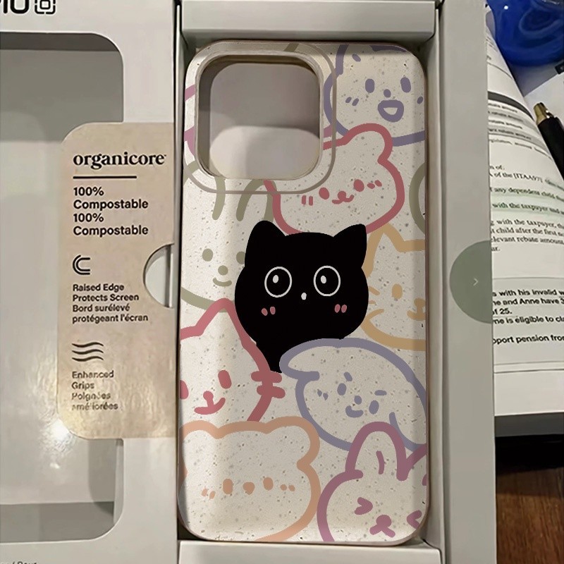 ốp lưng iPhone11 12 13 14 15 Pro Max 7+ 8 Plus XR X/XS Ốp lưng TPU mềm chống sốc Hoạt hình Cute Full