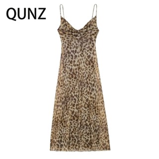 Qunz Thời Trang Họa Tiết Động Vật In Tự Nuôi Dưỡng Đầm Gợi Cảm 945710