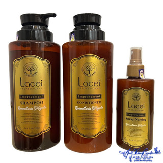 🇻🇳 Combo dầu gội xả và xịt dưỡng chăm sóc tóc Lacei Improvement 750mlx2/250ml - MK