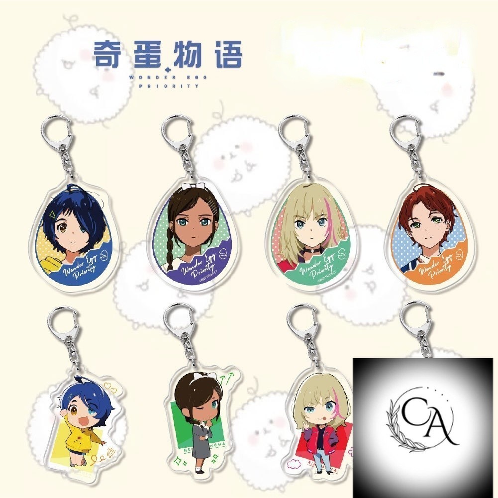 Anime WONDER EGG ƯU ĐÃI Móc Khóa Nhân Vật Hoạt Hình Ohto Ai Rika Neiru Momoe Sawaki Acrylic Pendent 