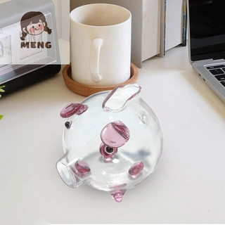 Ngân hàng heo đất thủy tinh MENG, heo đất trẻ em