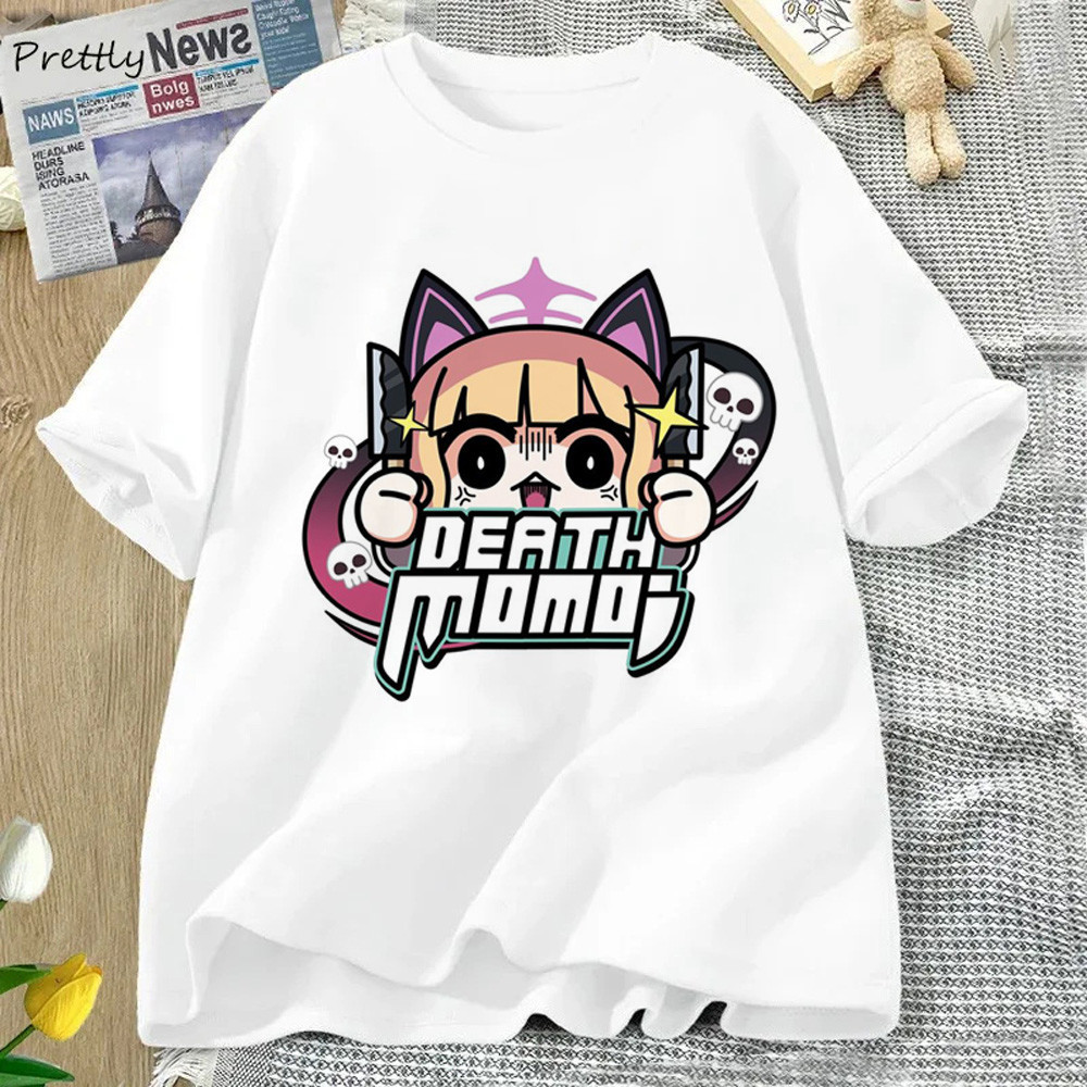 Blue Archive áo thun nữ dạo phố Tee bé gái manga đồ họa quần áo