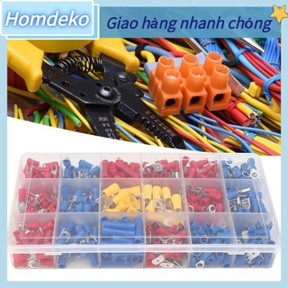 Homdeko 520PCs Đầu nối ép nguội Đầu nối kết nối nhanh cách điện Có dây