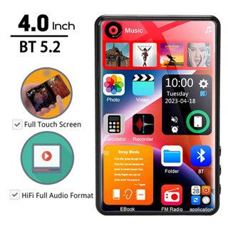 Yophoon 4 Inch X20-New UI MP4 Máy Nghe Nhạc Màn Hình Cảm Ứng 16GB BT 5.0 Có Loa 1080P Video Ebook FM MP3 Máy Nghe Nhạc 16G-256G