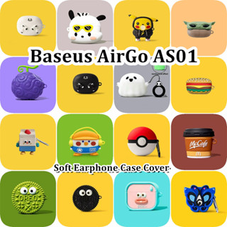 [Imamura] Dành cho Vỏ Baseus AirGo AS01 Ý tưởng hợp thời trang Vỏ tai nghe silicon mềm hoạt hình NO.2