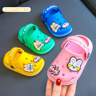 Dép mùa hè thiết kế đục lỗ trong nhà ZOOMSTAR phù hợp cho trẻ từ 1-3 tuổi