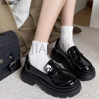 Size 34-46 Giày Da Nhỏ JK Gót Dày Phong Cách Anh Quốc Giày Nữ Cỡ Lớn 45 Giày Lười Kéo Mũi Tròn Chống Trượt 44 Giày Đi Học Màu Đen Thông Thường Của Nhật Bản 43 Korean Fashion Platform Mary Jane Shoes 42 French Cosplay Doll Shoes Giày Khiêu Vũ Y2K Giày Lười