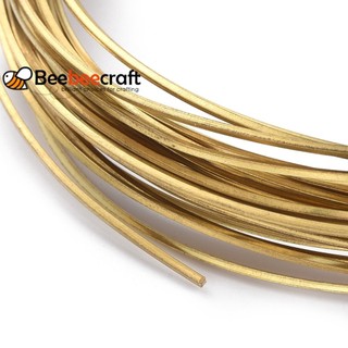 Dây đồng thau vuông 1 cuộn để làm đồ trang sức thô 0,8mm khoảng 32,8 Feet / cuộn