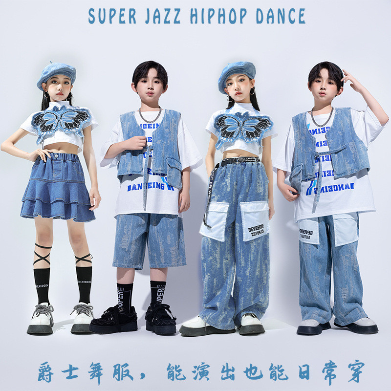 3-14 Tuổi Áo Hiphop Bé Gái Đồ Nhảy Cho Bé Gái Quần Hiphop Bé Gái Đồ Nhảy Hiphop Cho Bé Gái Đồ Hip Ho