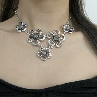 Luimo Bohemian Phụ Kiện Hoa Mặt Dây Chuyền Vòng Cổ Thời Trang Nữ Punk Trang Sức Vintage Choker SBS