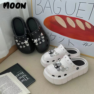 MOON dép quai hậu nữ dép sandal nữ dép đế cao thời trang Lịch lãm Thanh lịch Độc lạ Nổi bật FDL2460V4J 27Z240704
