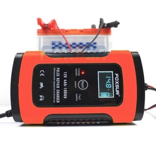 Máy sạc bình ắc quy 12V FOXSUR, SẠC NHANH có chức năng khử sunfat