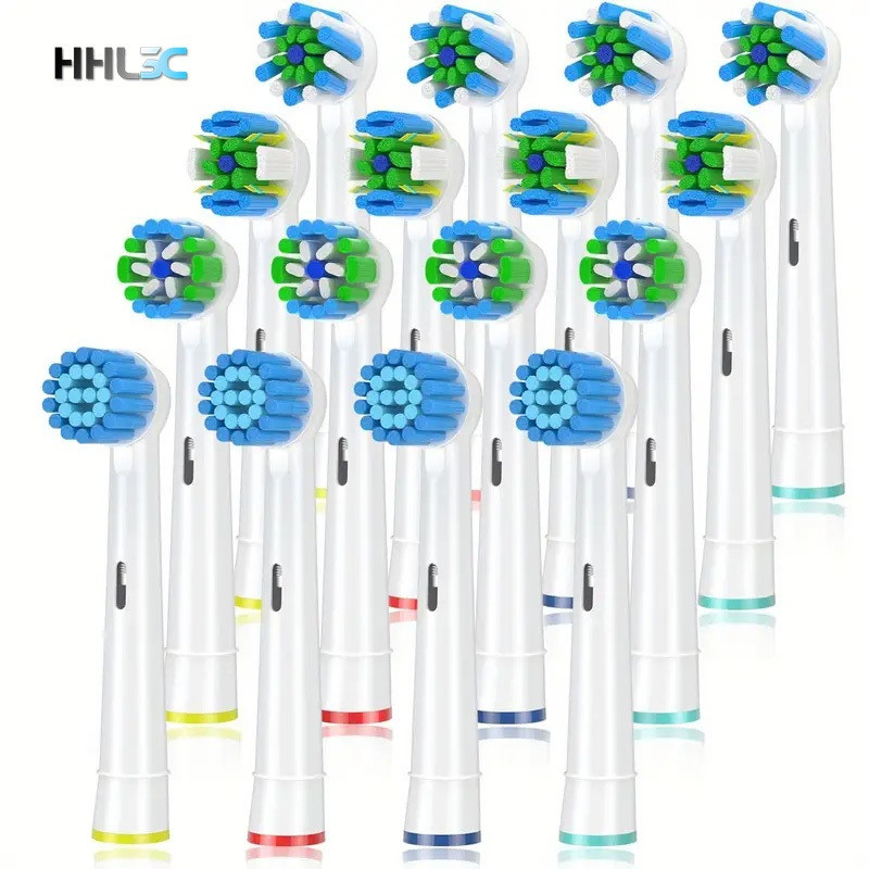 Đầu bàn chải thay thế Tương thích với bàn chải đánh răng điện Braun Oral B, Gói 8 đầu bàn chải nhạy 