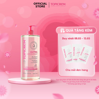Gel tắm siêu dưỡng ẩm TOPICREM ULTRA HYDRATANT GEL DOUCHE 1L giữ ẩm cho làn da nhạy cảm