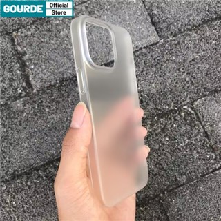 ốp lưng iphone cao cấp Siêu Mỏng Matte Trong Suốt  ốp điện thoại Cho iphone 12 pro 11 pro 13 16 15 pro max ốp ip 14 pro max 14 15plus mềm PC chống sốc Chống Vân Tay vỏ Bảo Vệ-Gourde Case