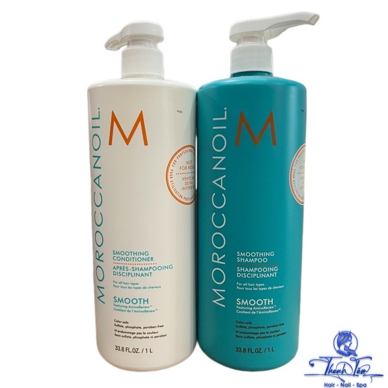 [ NK ] Dầu gội xả suôn mượt Moroccanoil Smooth 1000mlx2