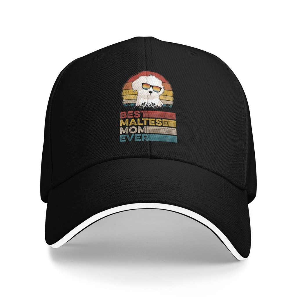Chó Vintage Best Maltese Mom Ever Mothers Day For Dog Mom Casual 100% Cotton Mũ Bóng Chày