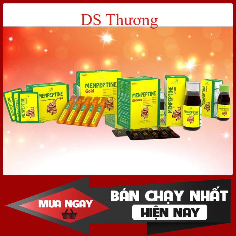 Viên uống / Siro Menpeptine men tiêu hóa giảm rối loạn, đầy bụng, ợ hơi, khó tiêu [menpeptin, enzyme