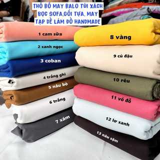 Vải Bố Canvas -Vải Thô Bố -May gối tựa sofa- - may Balo túi ví, khăn trải bàn, may tạp dề,tạp dề cotton