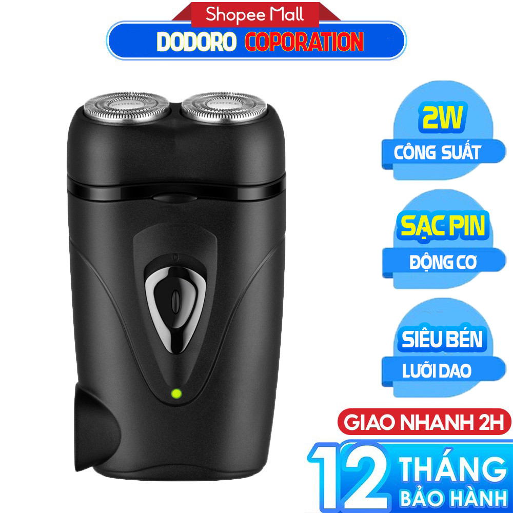 Máy Cạo Râu Mini DODORO FS711 Sử Dụng Sạc Pin Thông Minh Tiện Lợi Có Lưỡi Dao Kép Tự Làm Sắc
