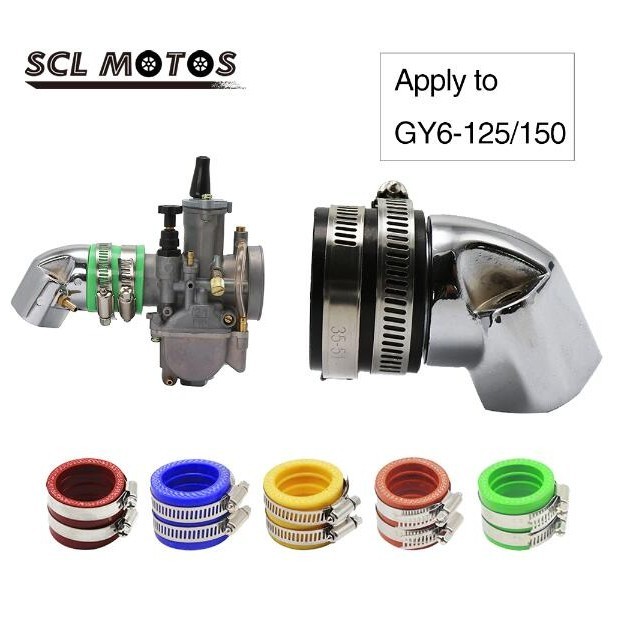 Aluminum Alloy Intake Manifold With 35mm Carburetor Interface For Motorcycle Scooter GY6 125 GY6 150
