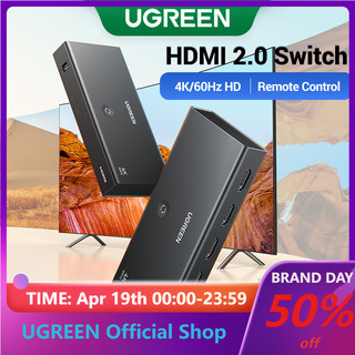 Bộ chuyển đổi HDMI UGREEN 2.0 4k60hz hdr 3 trong 1 cho máy chơi game PS5