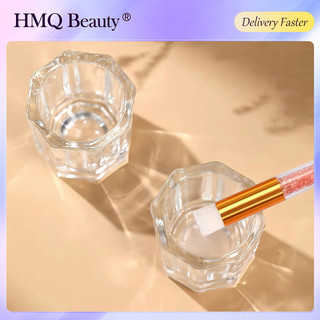 Cốc làm sạch bọt thủy tinh Mini pha lê Lash để nối mi Dầu gội Mousse Brush Nail Art Eye Lash Cleaning Foam để làm sạch keo