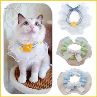 Woow dễ thương ren công chúa mèo cổ vòng cổ thú cưng phụ kiện thú cưng chó mèo con cổ