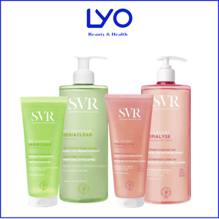 Sữa Rửa Mặt SVR Sebiaclear Gel Moussant & Topialyse Gel Lanvant làm sạch sâu 200ml - 400ml Pháp