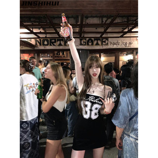 JINSHIHUI áo phông áo thun nữ croptop baby tee Trendy Stylish Xu hướng Comfortable WLQ24415FD 19Z240506