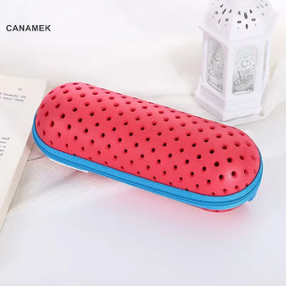 Canamek hộp đựng kính bơi cho kính bơi, kính mát, dây kéo kính mắt hộp đựng kính di động khóa kéo cho kính mới