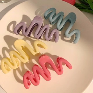 Dopamine Màu Sóng Lấy Kẹp Nữ 2024 Phong Cách Mới Hàn Quốc Dễ Thương Tóc Mùa Hè Đầu Lưng Cá Mập Kẹp