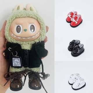 Giày búp bê cho 17cmlabubu búp bê giày da thông thường diy đồ chơi 15cm cotton búp bê phụ kiện 4.5 2.4cm