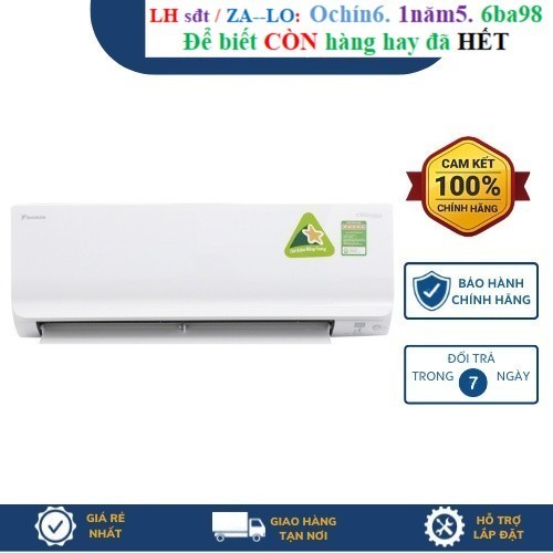 Rẻ Điều hòa Daikin 1 chiều 18000BTU FTF50XV1V/RF50XV1V Điện Máy Hải Đăng HN