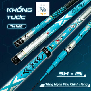 Cần câu tay Gama FX Khổng Tước 5H thế hệ 2 chuyên câu đơn đài chất liệu carbon hàng chính hãng