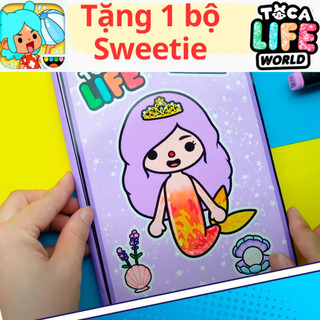 búp bê bằng giấy ngôi nhà búp bê thủ công tocaboca TOCA LIFE WORLD -  MẪU TA02