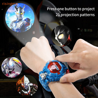 [Risingmp] Robot Toy Marvel Hero Spider-Man Robot biến hình Đồng hồ chiếu điện tử Đồng hồ biến hình hai trong một dành cho trẻ em