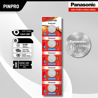 Pin cr2450 panasonic vỉ 5 viên - hàng chính hãng