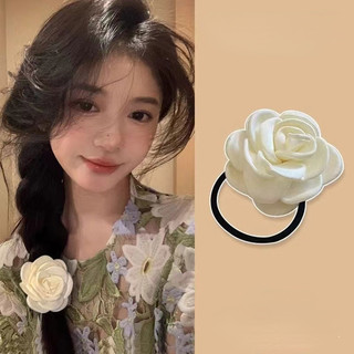 Dễ Thương Camelia Tóc Dây Tươi Tính Khí Tóc Tóc Milky Trắng Tóc Cô Gái Ngọt Ngào Bên Nổ Kẹp Tươi